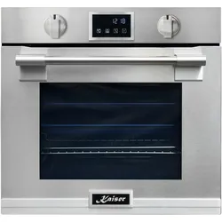 Kaiser Einbaubackofen 60 cm mit Pyrolyse, EH 6339 XXL, Edelstahl, Backofen 60 cm breit, 86L, AirFry, Touchdisplay, 11 Funktionen, Anti-Touch