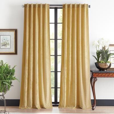 Martha Stewart Wave Embossed Curtain Panel Pair