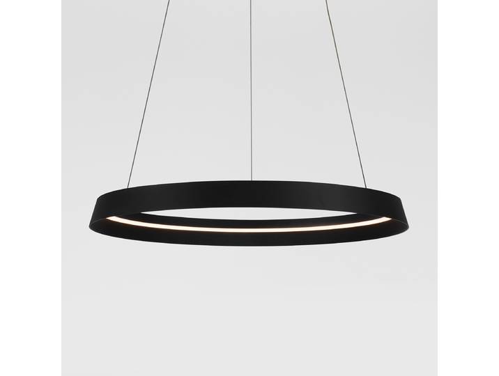 Suspension Ormi Ø 60cm Noir/Noir Aluminium LED non-remplaçables Module LED