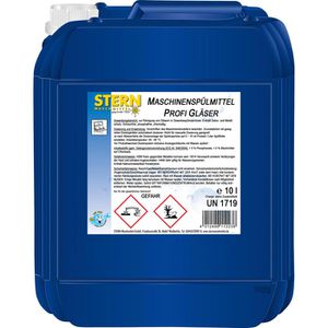 Stern Maschinenspülmittel Profi Gläser, 11223, für gewerbliche Spülmaschinen, schaumfrei, Kanister, 10 Liter