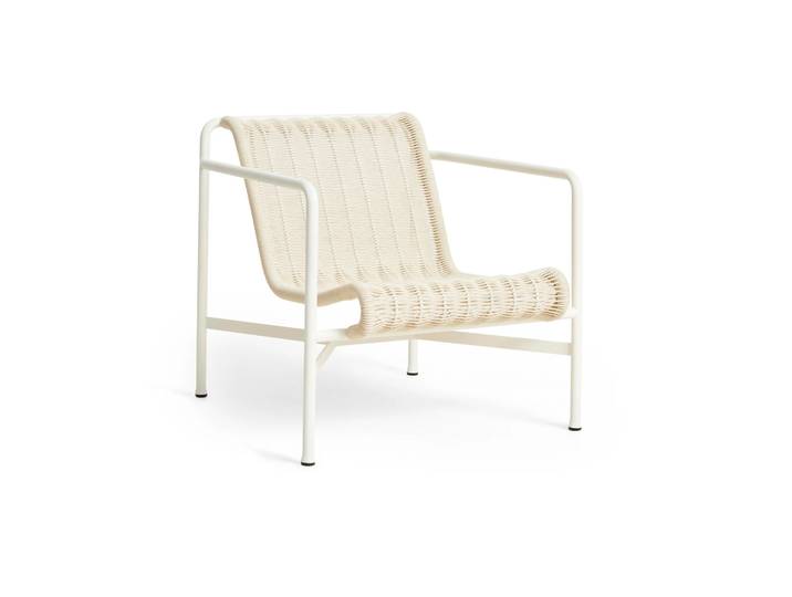 HAY Fauteuil lounge bas Palissade Cord Cream white