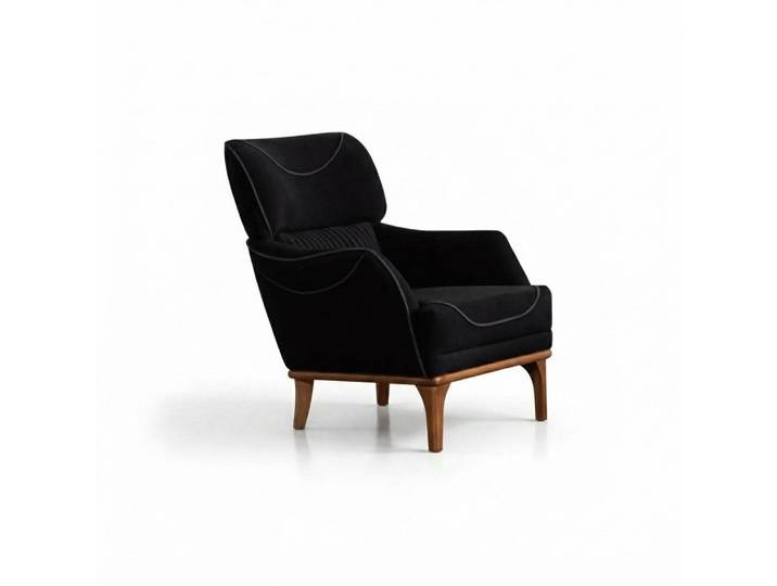 JVmoebel Sessel Bequemer grauer Sessel aus hochwertigem Textil für stilvolles Wohnen (Sessel), Made in Europa