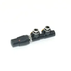 Ximax Mittenanschlussgarnitur Twins Eckform anthrazit 16 mm Kunststoffrohr