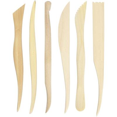 Creativ Company Modellierholz-Set, L 15 cm, 6 Stk