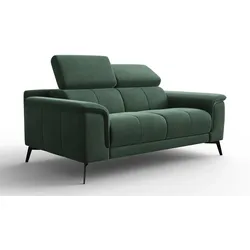 SOFA FIERO 2-Sitzer, Grüner Veloursstoff