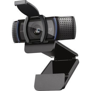Logitech Webcam C920S Pro HD 960-001252, schwarz, USB-A, mit Mikrofon und Abdeckung, Full-HD (1080p)