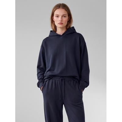 Kapuzenpullover COPENHAGEN STUDIOS, Damen, Gr. 48/50, blau (marine), Pullover Kapuzenpullover, extra softes Material