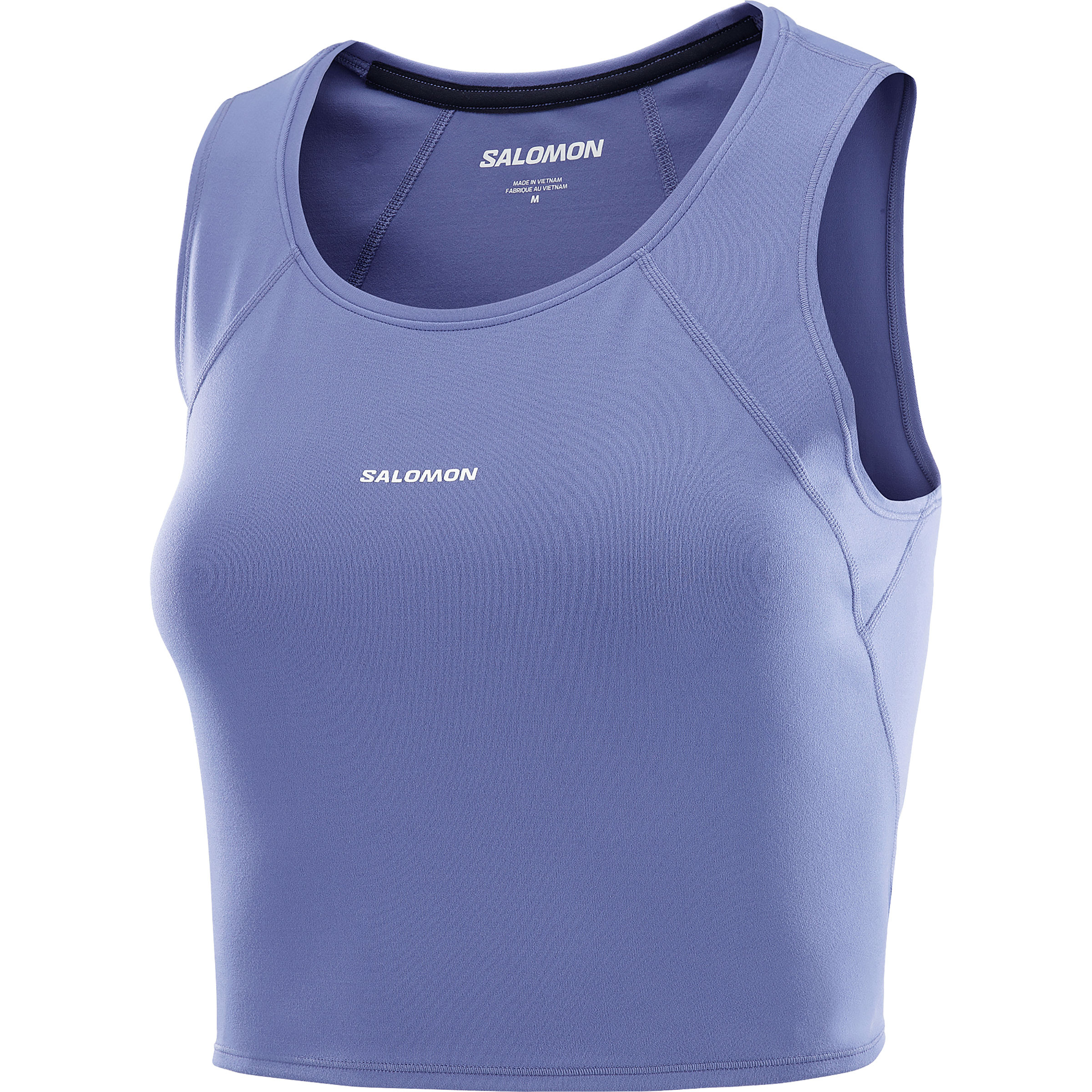 Salomon SHKout Bliss Tanklette Top Damen Tanktops blau Größe XS Laufen | Yoga Elastisch