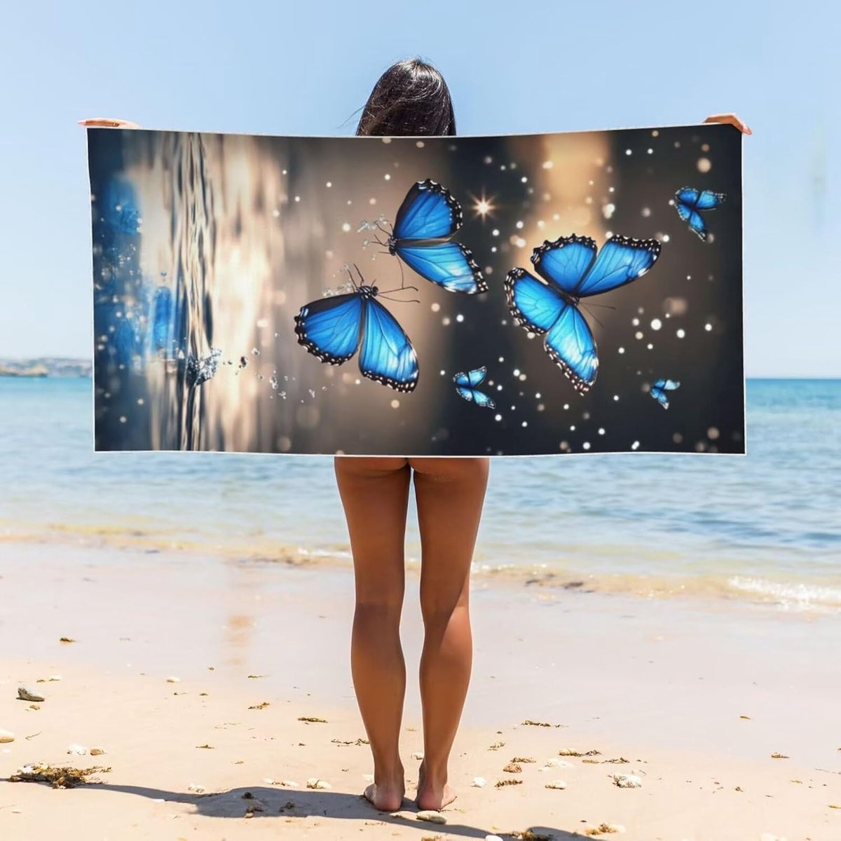 Meerkleurige XXL Strandhanddoek voor volwassenen - 90 x 200 cm