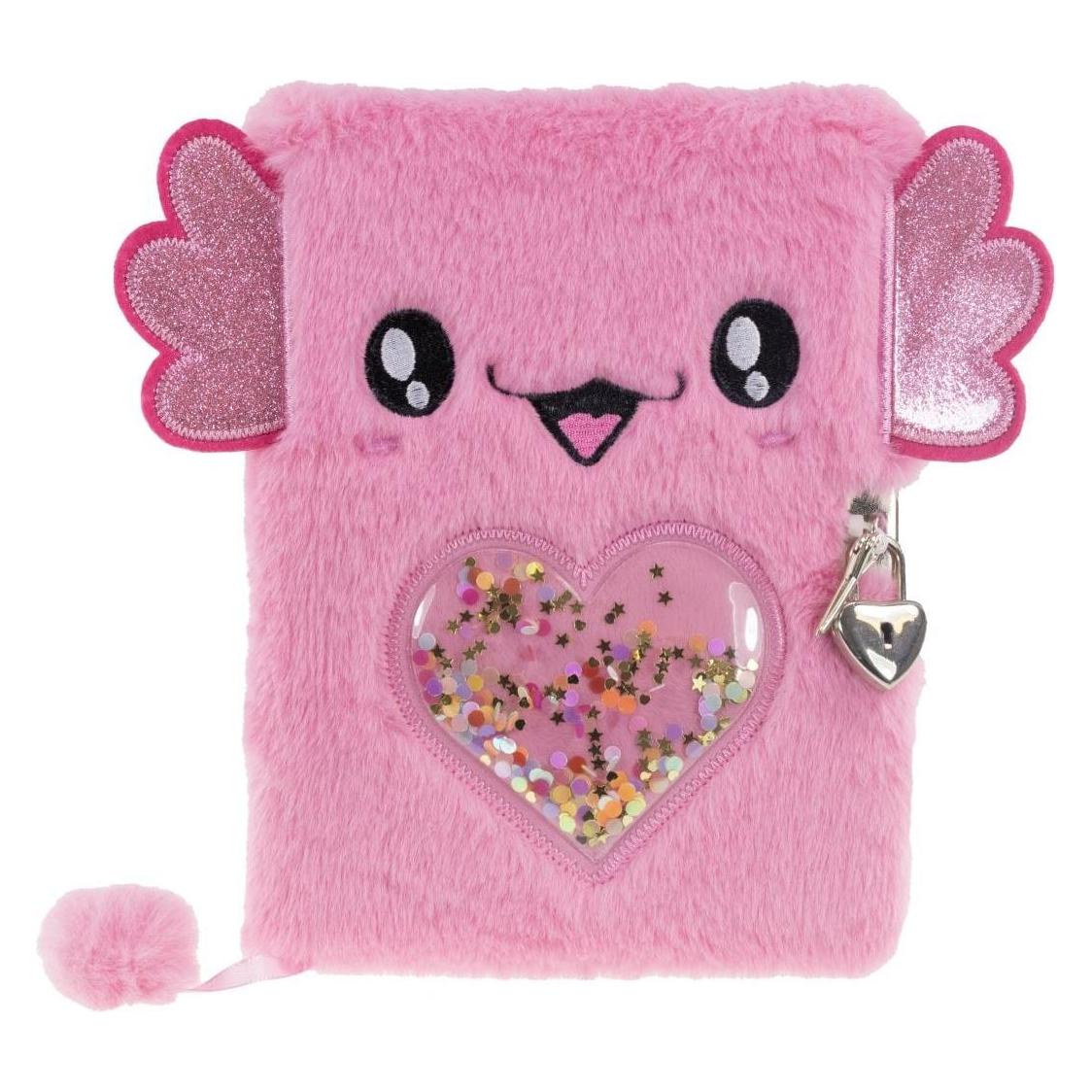 Tinka Magic Tinka - Diary Plush Axolotl Pink with Lock (Blanko) (8-802182)