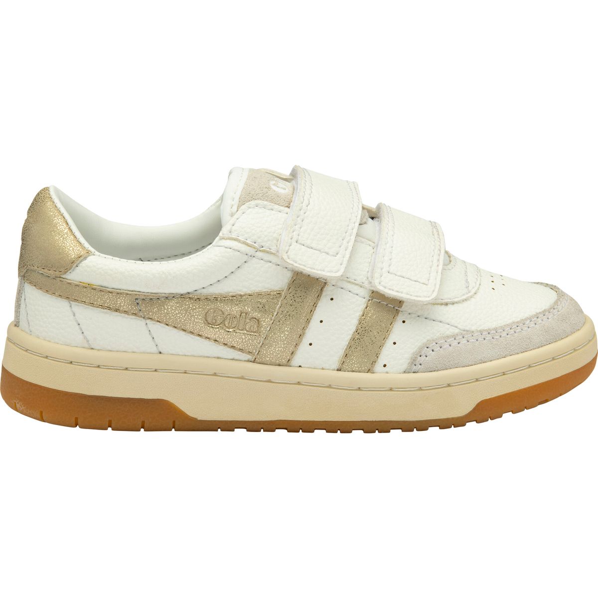 Gola Falcon Mirror Strap Sneaker Kids white/gold (WY) 36K CKA732-WY-36K-whitegold