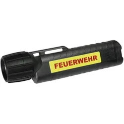 UK, Taschenlampe, Helmlampe 4AA eLED CPO, TS Heckschalter, schwarz, nachl. Streifen, FEUERWEHR (15.70 cm, 130 lm)