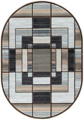 MDA Rugs Orelsi Collection Abstract Area Rug with Hand Carved Accents