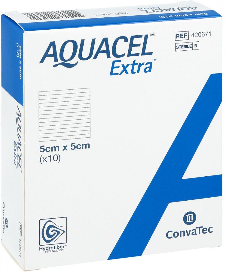 Aquacel Extra 5x5 cm Kompressen