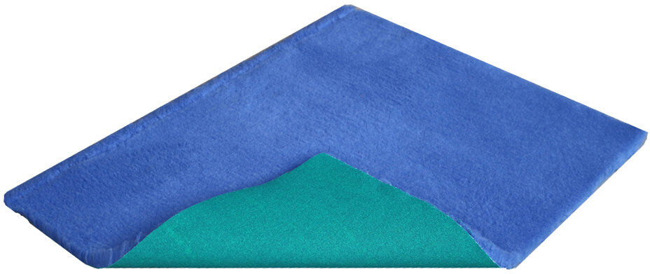 Vet Fleece Bedding   Thickest HD Vet Bed Original Fleece Pet Bed Blue 3cm H x 200cm W x 75cm D