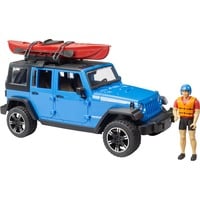 02529 Jeep Wrangler Rubicon Unlimited mit Kajak und Figur, Modellfahrzeug