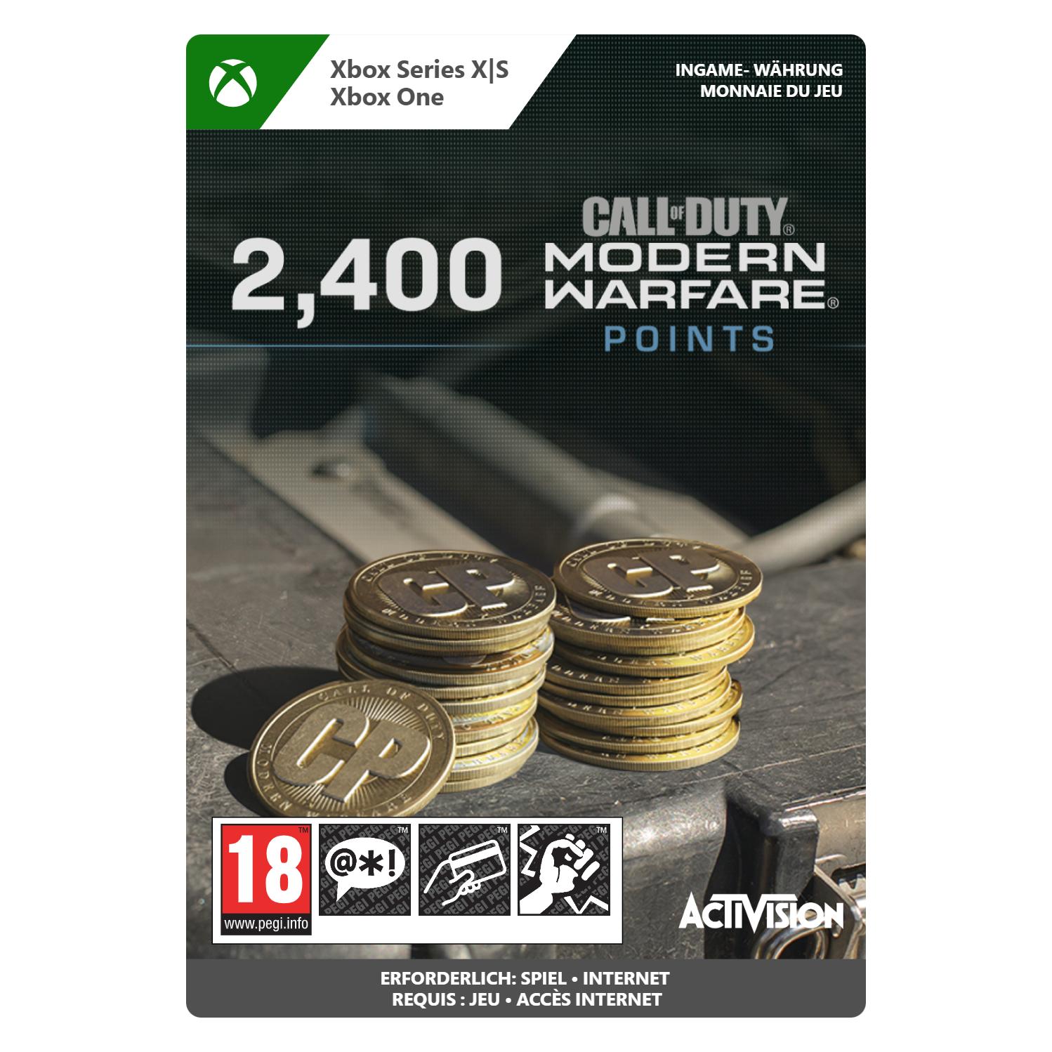 Microsoft Xbox Call of Duty: Modern Warfare Points - 2,400 Download Code (7LM-00100)