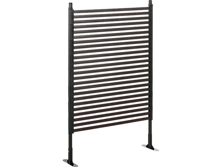 Gartenzaun Steckzaun dekorativ 93 x 150 cm Teichzaun mit Fuß für Balkon Terrasse in Braun, ideal für Garten & Landschaftsgestaltung