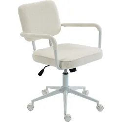 BÜROSTUHL Sherpa-Fleece 100 Polyester Cremeweiß