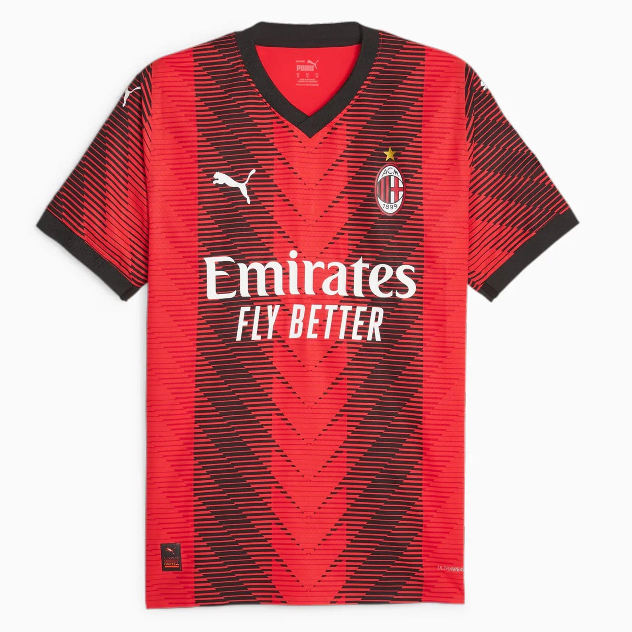 Puma AC Milan 23/24 Herren Rotes Fußballtrikot