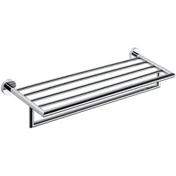 Brillantbad BOMEGA Handtuchablage Messing Chrom poliert 555x120x265 mm für Bad & Küche >> zum Bohren