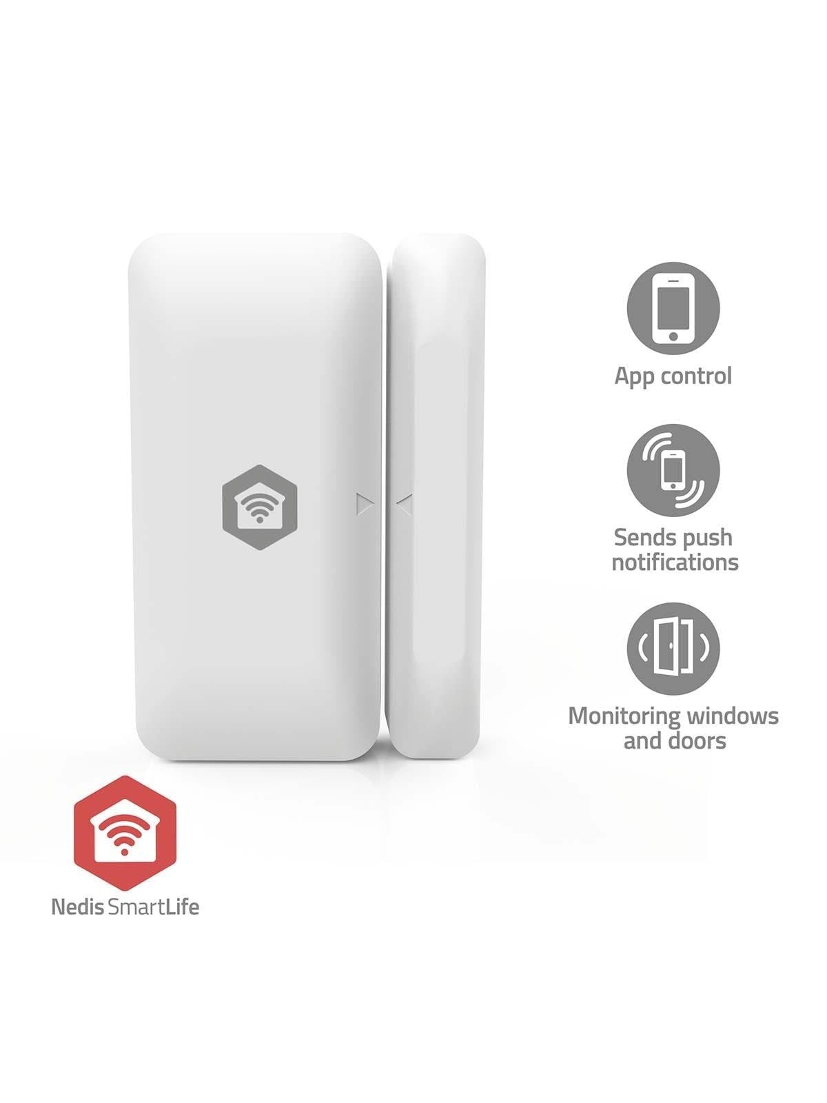 Nedis SmartLife Door Window Sensor Zigbee 3.0 Battery Android / IOS White