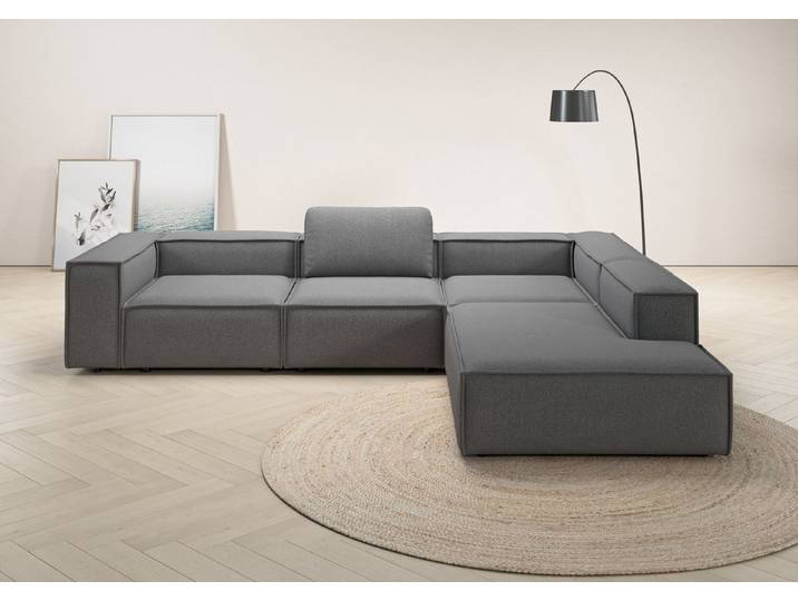 Home affaire Ecksofa Watertown luxuriöses Design & erstklassige Qualität, Japandi Design, Breite 311 cm