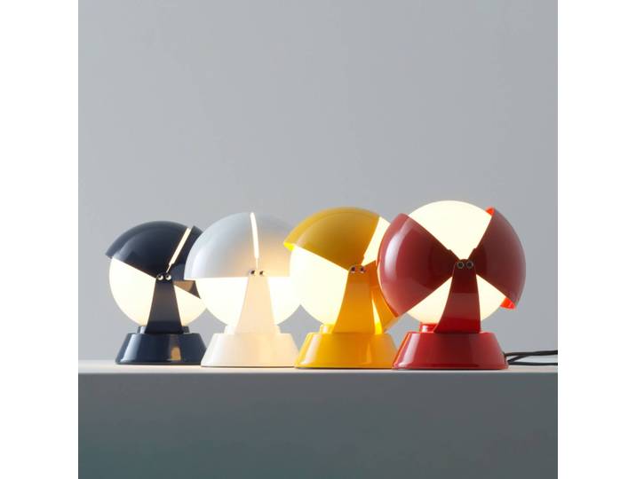 Design tafellamp Buonanotte, blauw, Woon-/ Eetkamer, metaal, Design, tafellamp