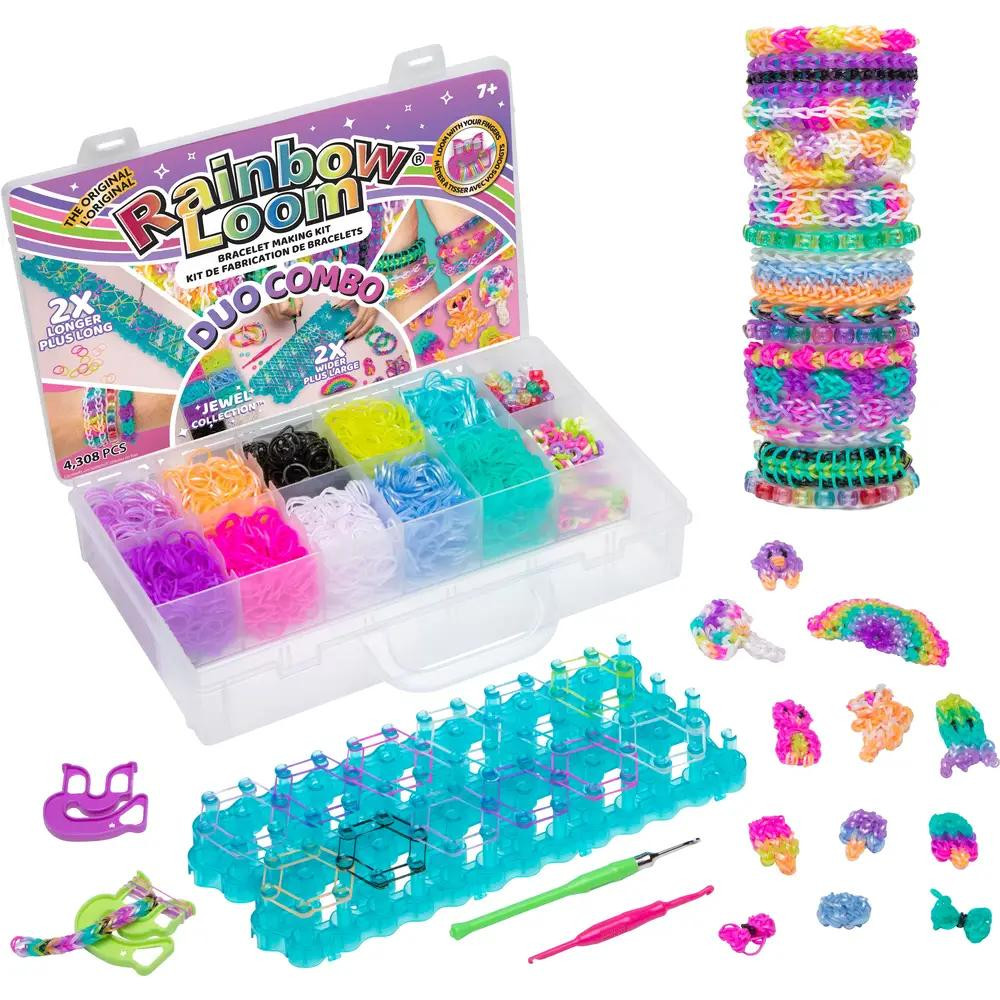 Bandai Rainbow Loom Duo Combo Creatieve knutselset voor het maken van armbanden Wit