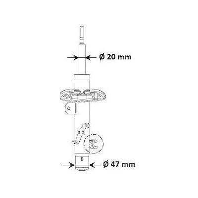 Kyb Stoßdämpfer [Hersteller-Nr. 3348099] für Citroën