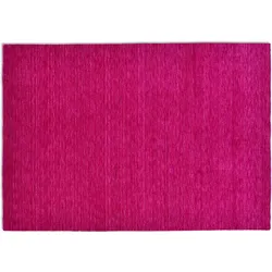 THEKO Teppich Holi Uni pink 140 x 200 cm