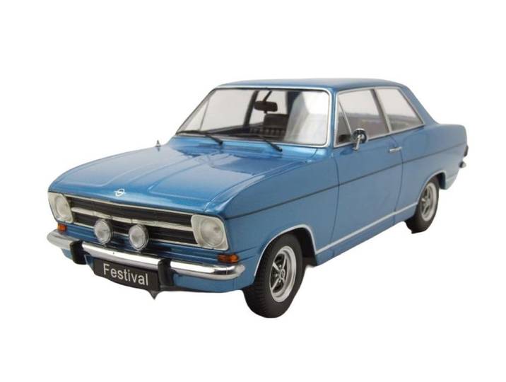 KK Scale Modellauto Opel Kadett B Festival 1973 blau metallic, Maßstab 1:18