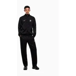 EA7 für Herren. 7M001305_AF21439 Fußball Set M Schwarz (M), Lässig, Sportlich, Sportbekleidung, Multisport, Viskose, Langarm
