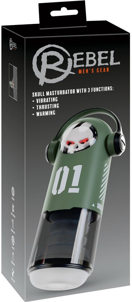 Rebel Masturbateur rechargeable avec vibrations et massage vibrant