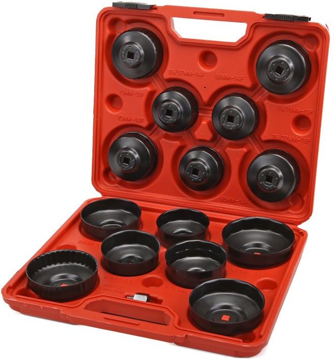 Set di smontaggio filtri olio HBM - Set di copertura filtri olio 15 pezzi