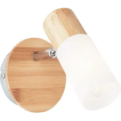 Brilliant  Babsan  Wandspot  holz  hell/weiß