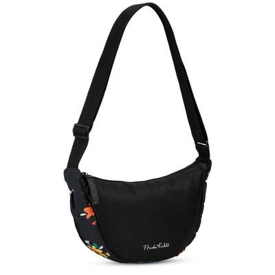 SIEBER Umhängetasche Frida Kahlo, schwarz, 5 Liter