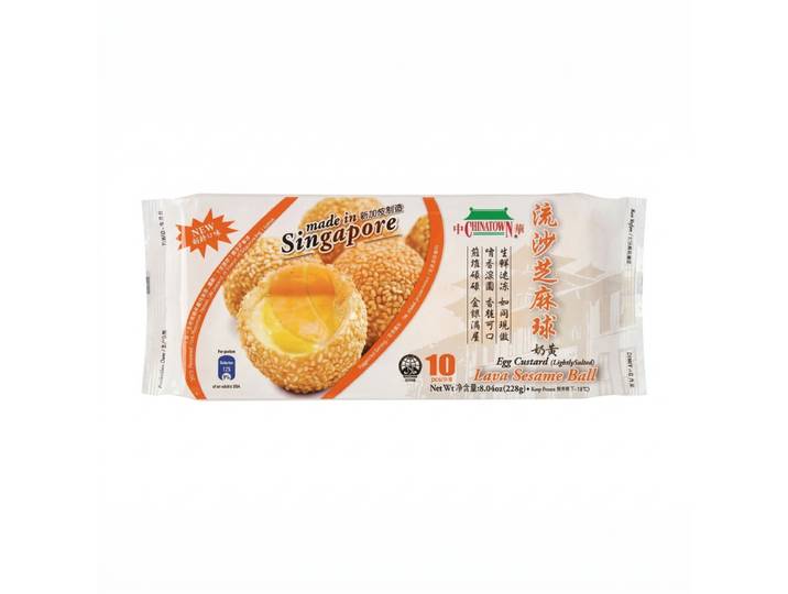 CHINATOWN Boules au sésame fourrées à la crème pâtissière 228 g