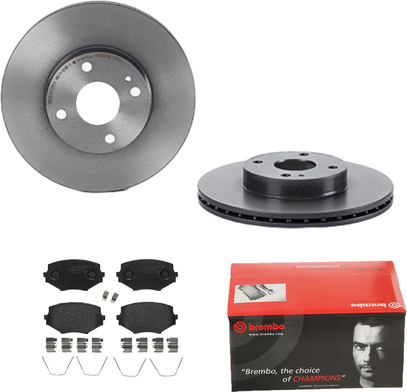 Brembo Bremsensatz, Scheibenbremse Bremsensatz-Vorderachse Coated Disc Line / Standard Ijdtidfb18 Vorderachse Innenbelüftet 255mm 20mm Für Nissan Mits