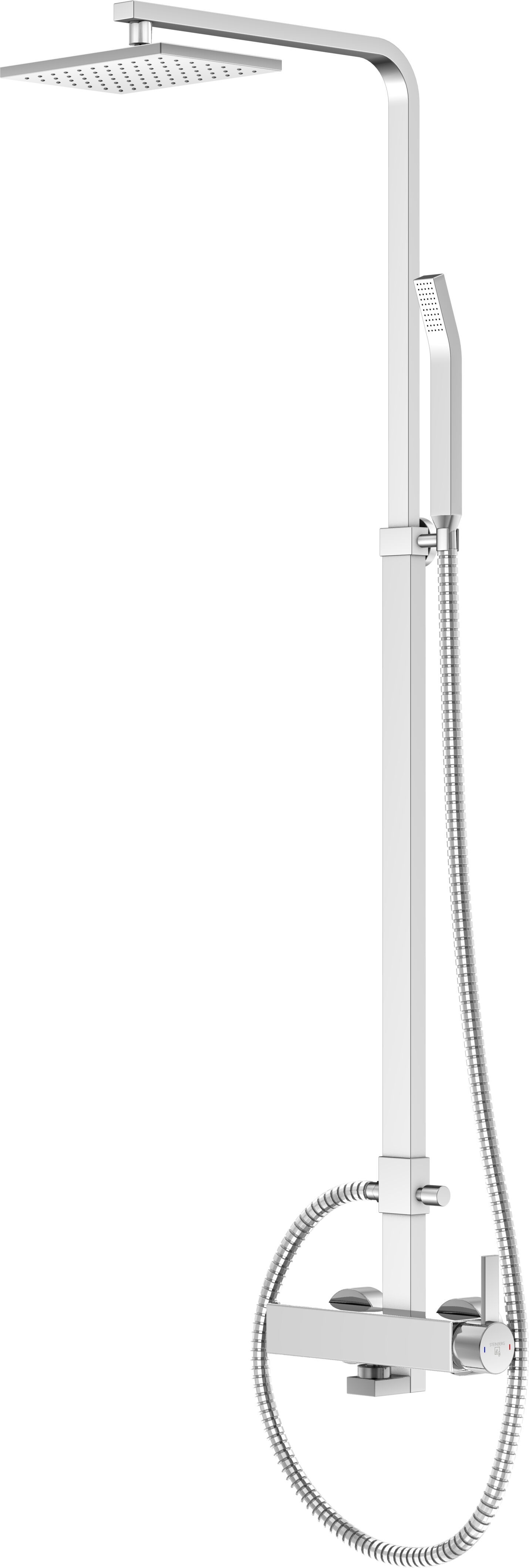 Steinberg Série 120 système de douche 1202760 chromé, apparent, avec mitigeur de douche