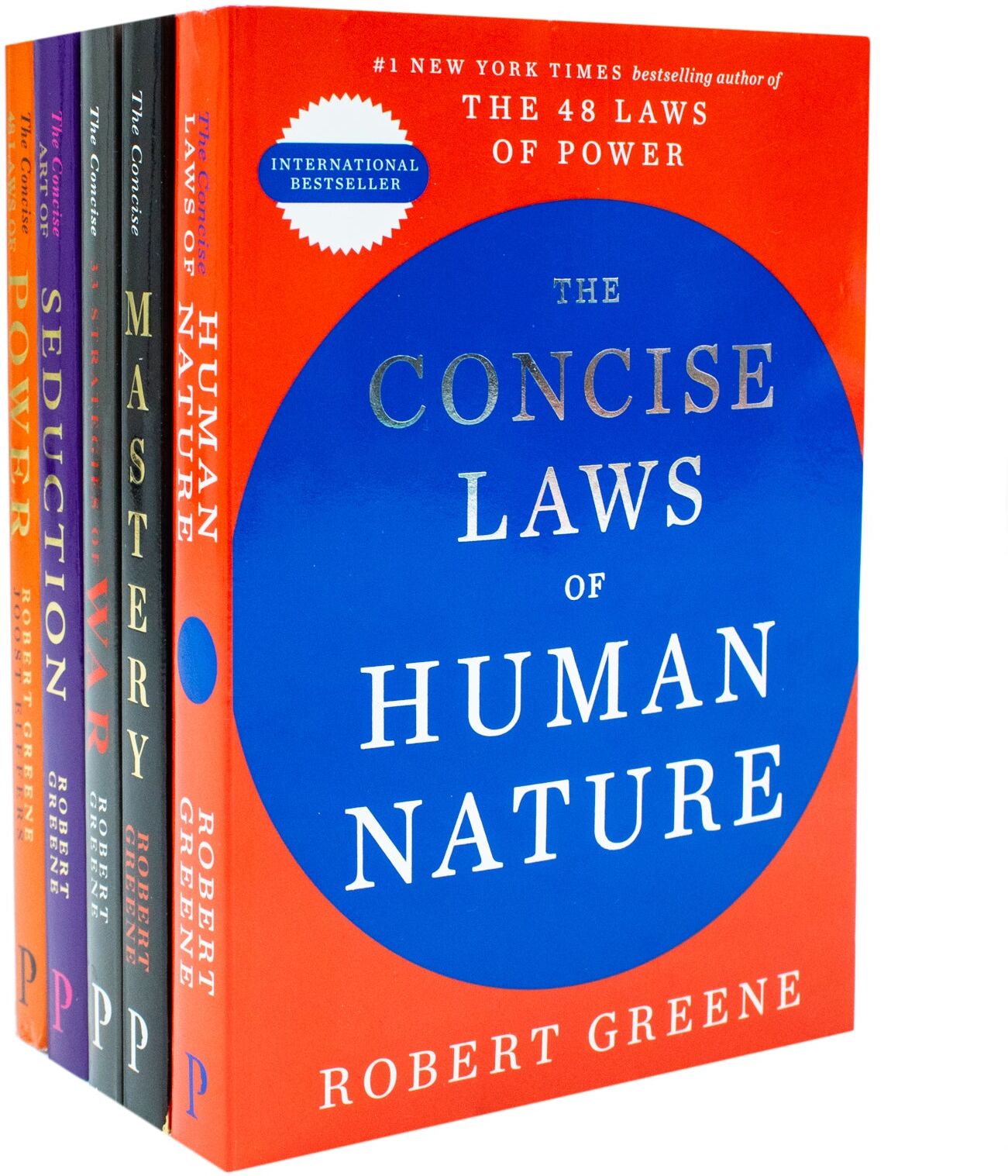 Profile Books The Concise Series By Robert Greene 5 Books Set (The Concise Laws of Human Nature,The Concise Law of 33 Strategies of War & The Daily Laws)