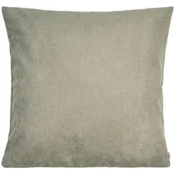 KISSENHÜLLE FarbTon Chenille-Haptik greig-taupe 60/60 cm
