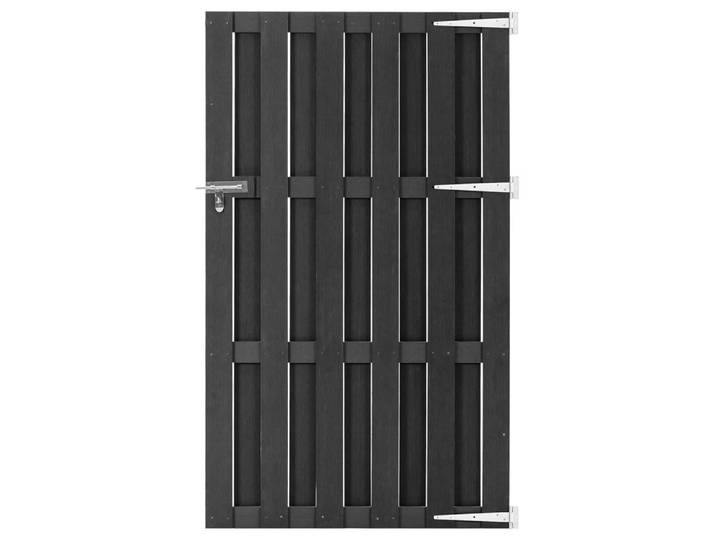 vidaXL Gartentor Wpc 100/180 Cm Grau, Rechteckig, 100x180 cm, Gartenzubehör