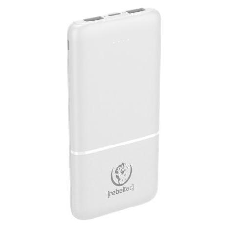 Rebeltec Powerbank P10 10W 10000mAh weiss (10000 mAh, 10 W, 37 Wh) (RBLAKT00018)
