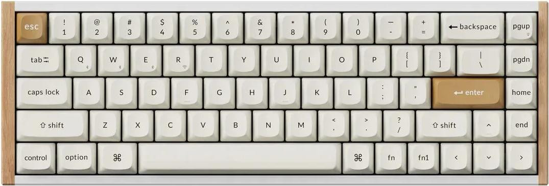 Keychron K6 HE Draadloos Mechanisch Toetsenbord Speciale Editie Wit Gateron Double-Rail Magnetic Nebula Switch ANSI US K6H-Q1