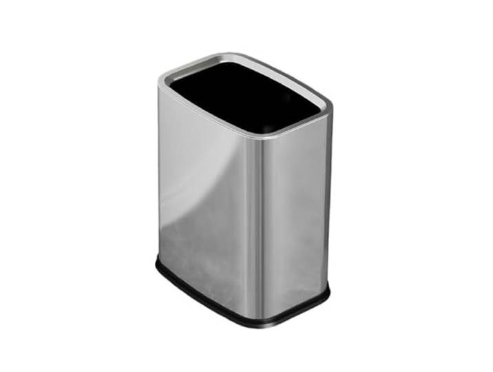 Badezimmer Oben Offener Mülleimer for Büro Und Küche, Müllcontainer(Silver)