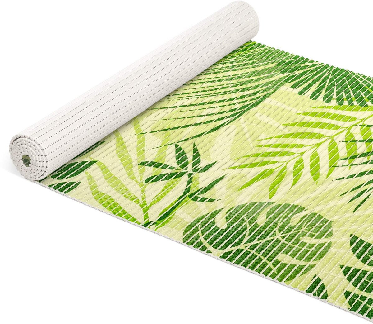 ANRO Badmat Tropisch Groen 65x100 cm - Antislip - Sneldrogend