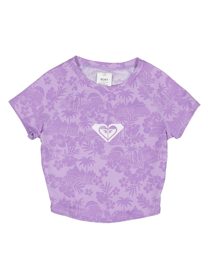 Roxy Badeshirt "Surf.Kind.Kate" in Lila - 128