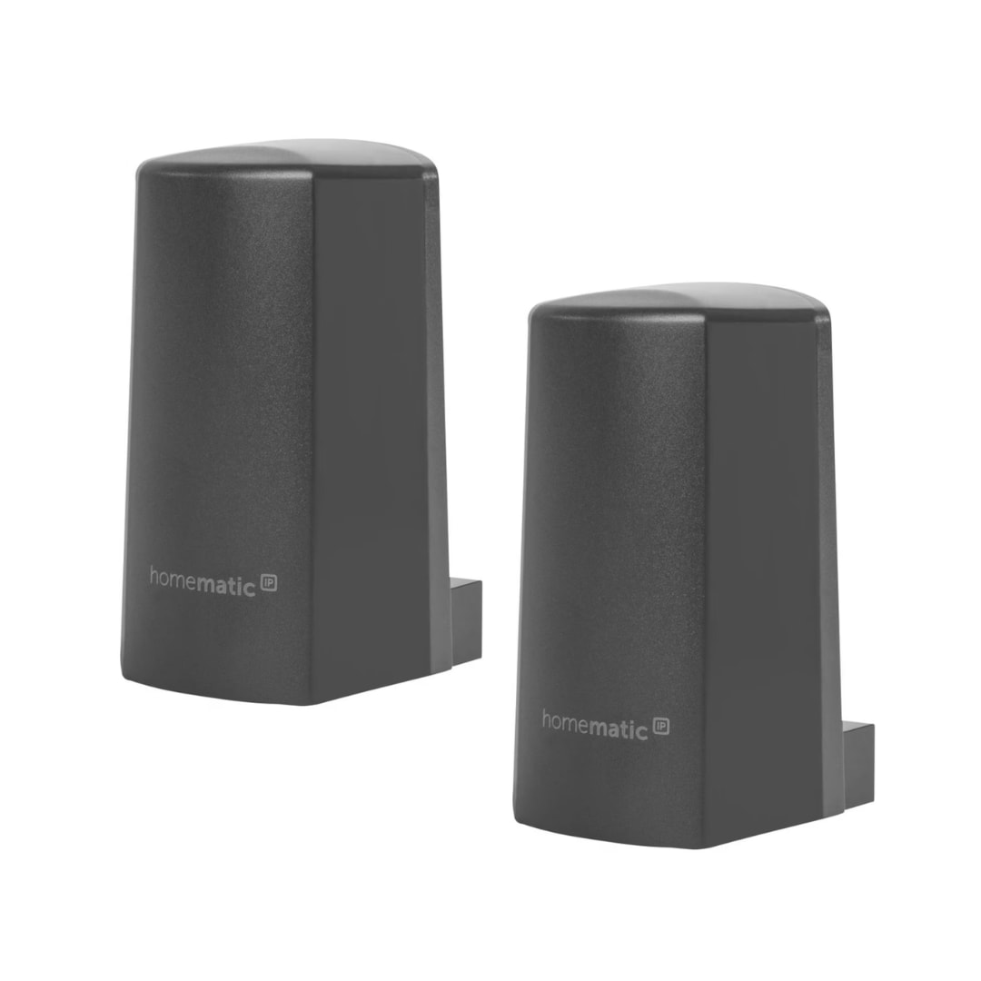 Homematic IP Temperatur- und Luftfeuchtigkeitssensor außen anthrazit . 2er Pack