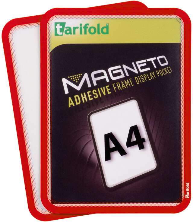Tarifold Magnetische Tasche A4, 2 Stk., rot
